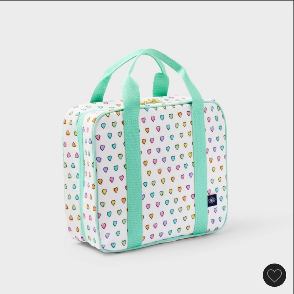 Roller Rabbit x Target: White & Hearts Cosmetic Bag - Picture 2 of 3